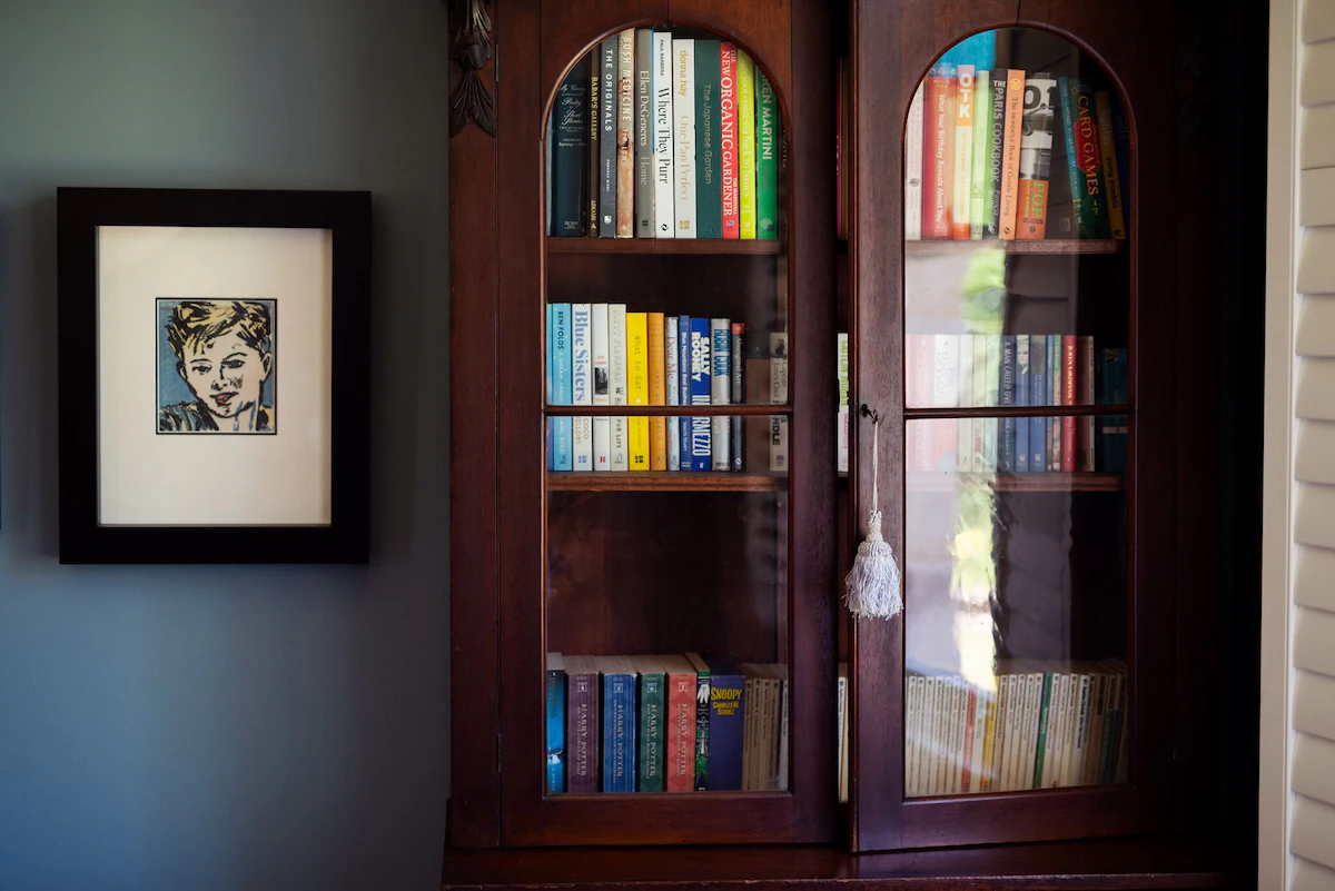 Bookshelf at Shepton House