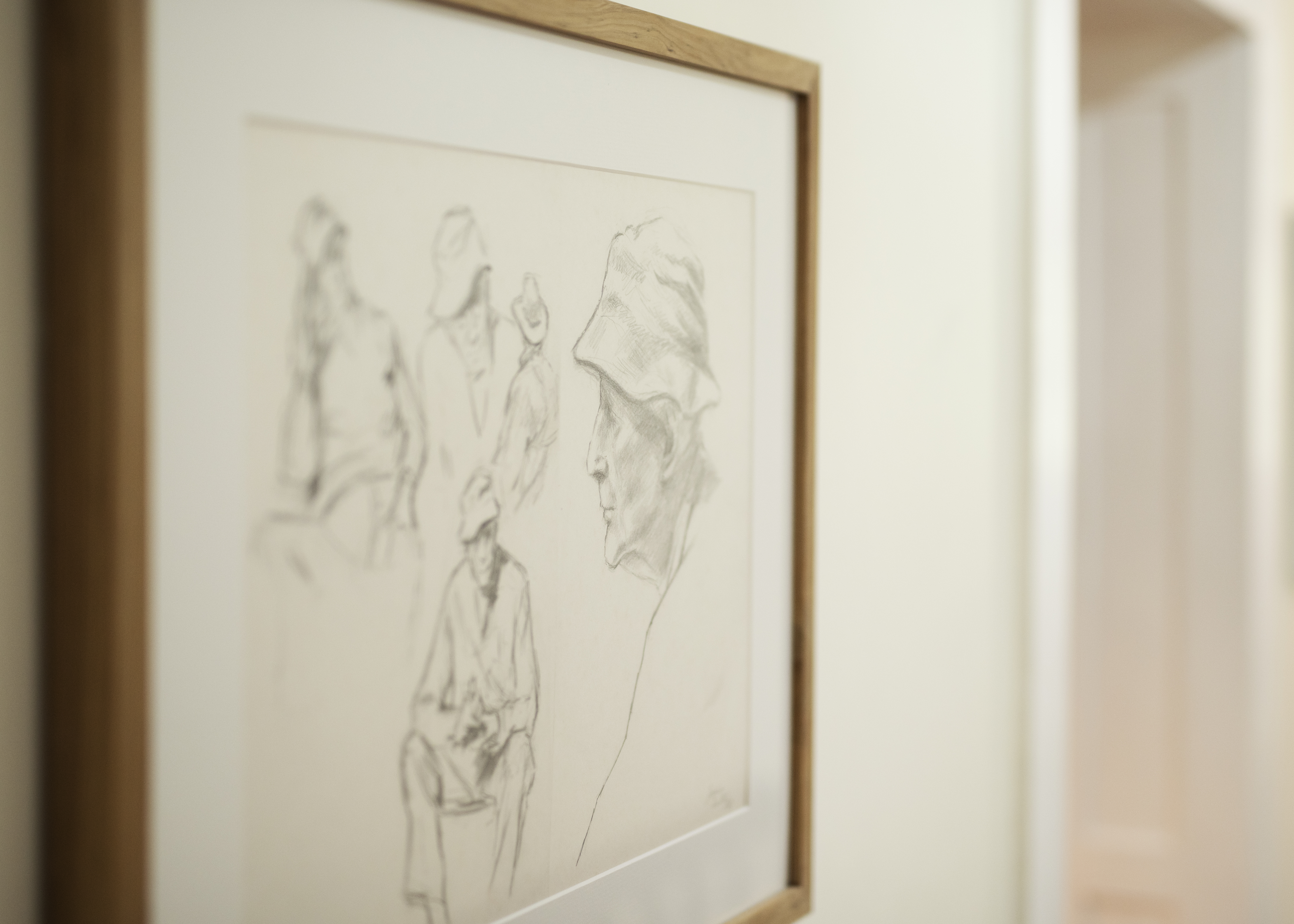 Close-up of framed artwork